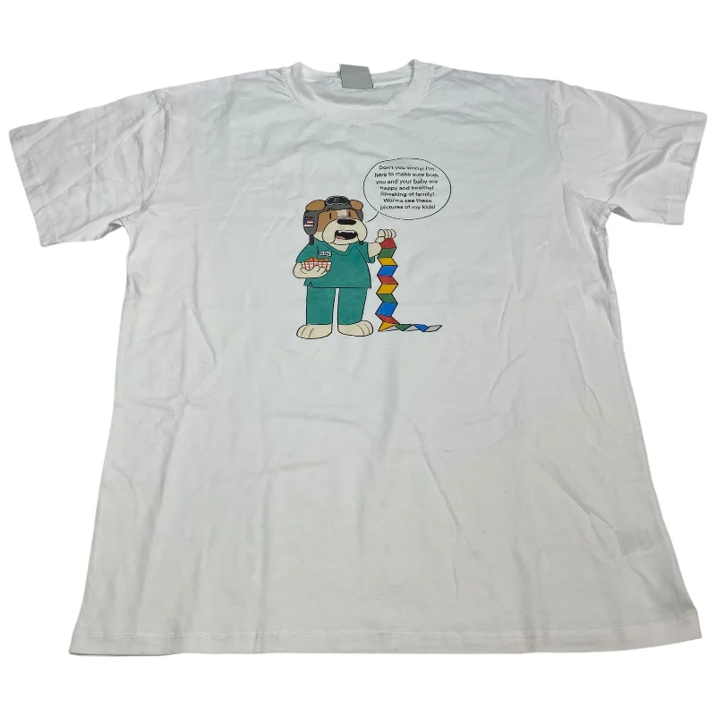 Price Break Top Short Sleeve By Nice Shirt. Thanks! In White, Size: Xl