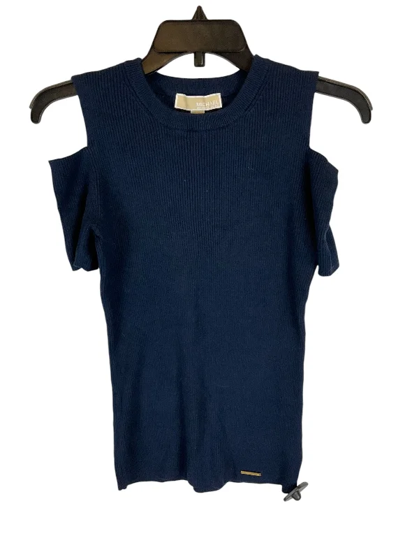 Must-Have Deals Top Short Sleeve Designer By Michael By Michael Kors In Navy, Size: S