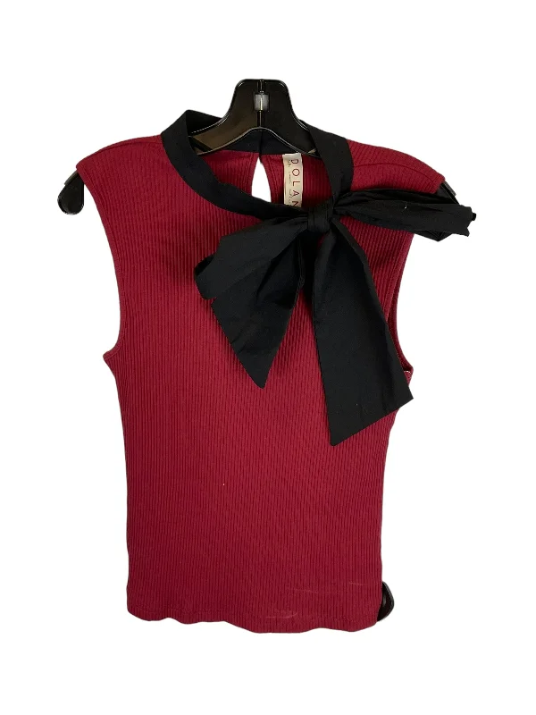 Early Access Top Sleeveless By Dolan Left Coast In Red, Size: S