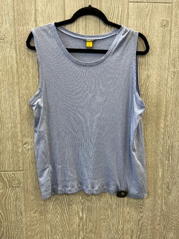 Stock Clearance Top Sleeveless By Eddie Bauer In Blue, Size: Xl