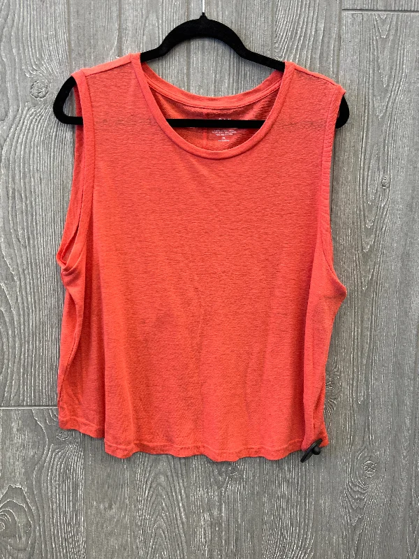 Exclusive Online Offer Top Sleeveless By Gap In Orange, Size: Xl