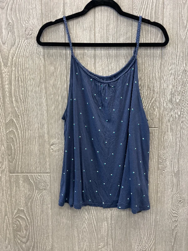 Super Bargain Top Sleeveless By Luxe In Blue, Size: Xl