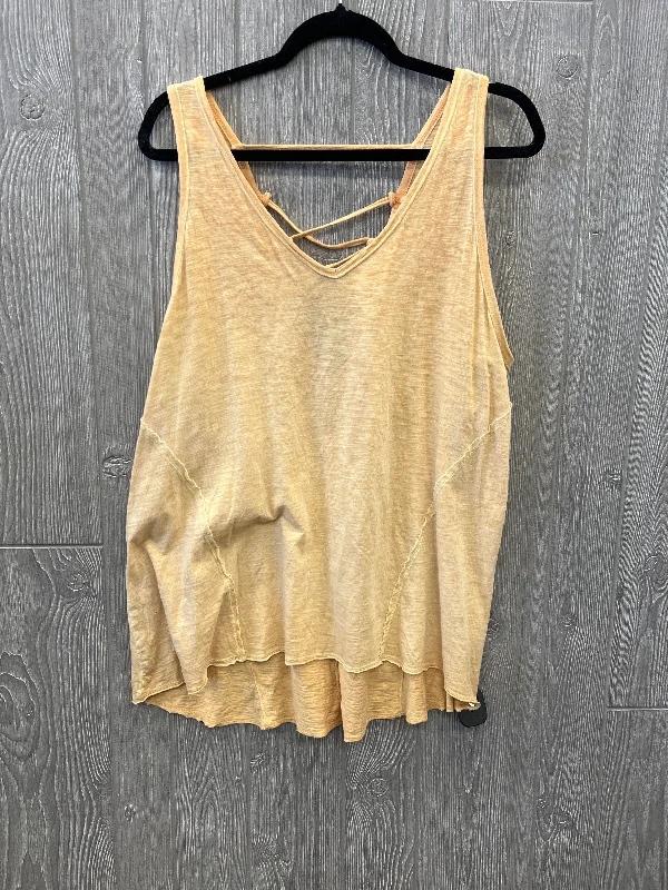 Crazy Savings Top Sleeveless By Maurices In Yellow, Size: Xxl