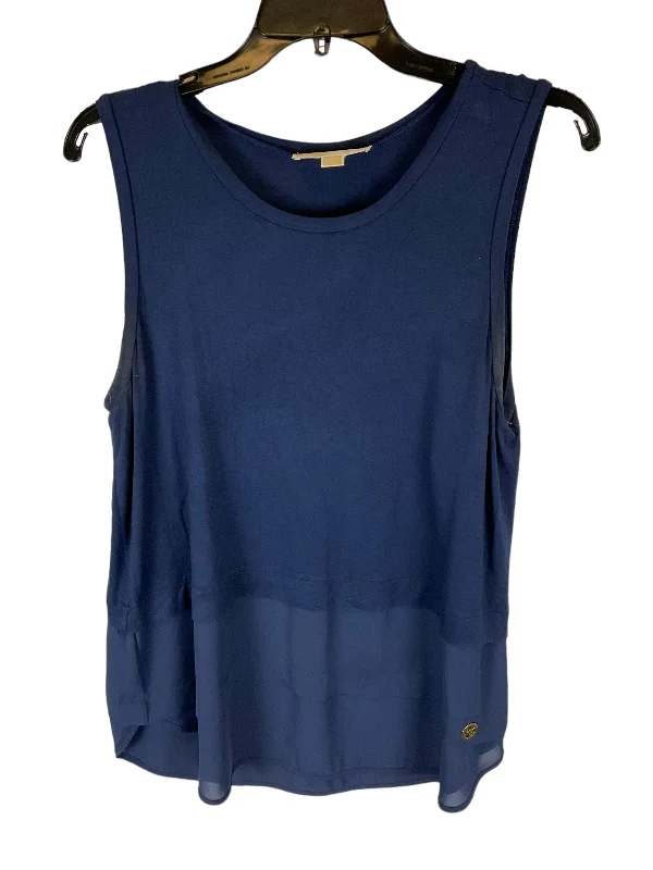 The Best Prices Top Sleeveless By Michael By Michael Kors In Blue, Size: L