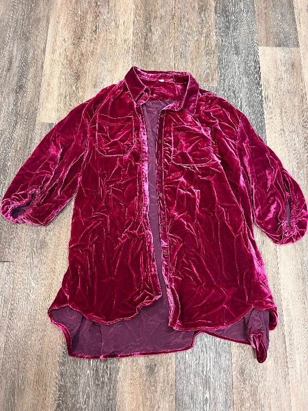 Online Specials Tunic Long Sleeve By Free People In Pink, Size: Xs