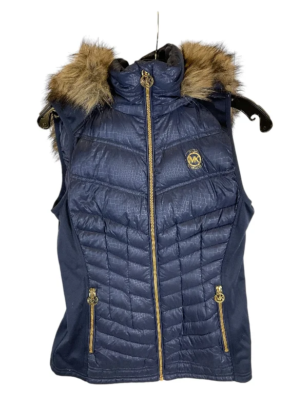 Price Reduction Vest Designer By Michael By Michael Kors In Navy, Size: S