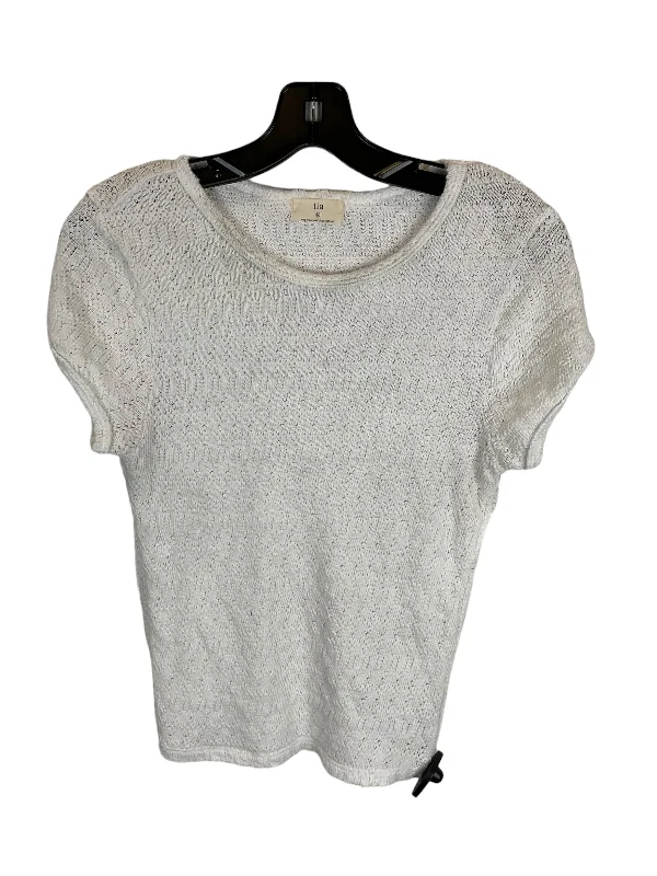 Price Drop Alert White Top Short Sleeve T.la, Size M