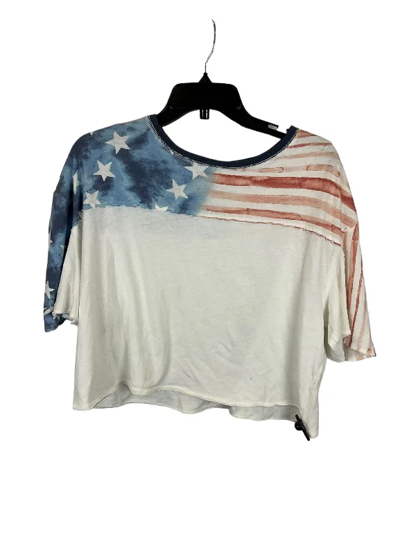 Act Now White Top Short Sleeve We The Free, Size L