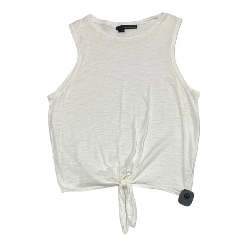 Epic Deals White Top Sleeveless 360SWEATER, Size L