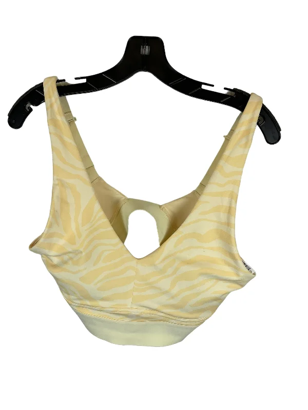 Price Fest Yellow Athletic Bra Fabletics, Size L