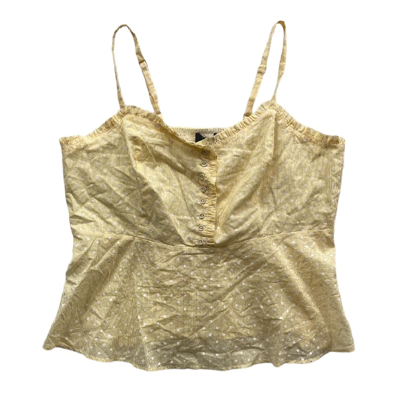 Holiday Sale Yellow Top Sleeveless Modcloth, Size 2x