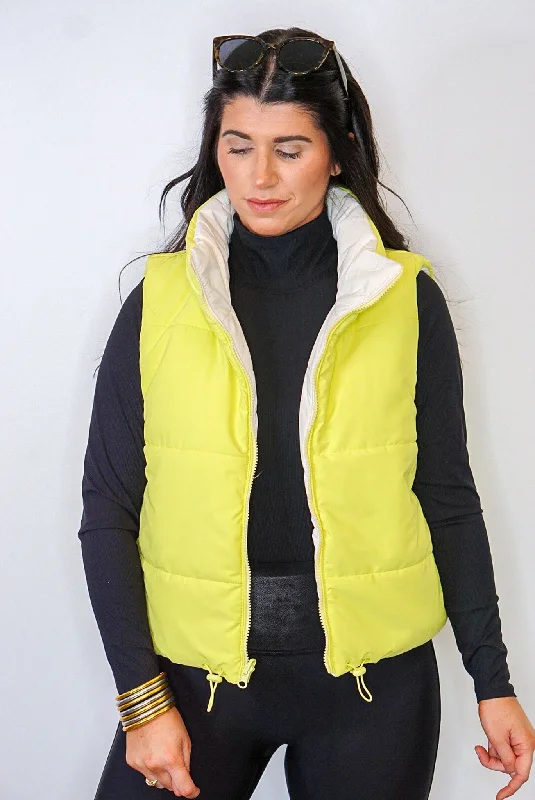 Reduced Prices Winter Adventures Yellow Reversible Vest