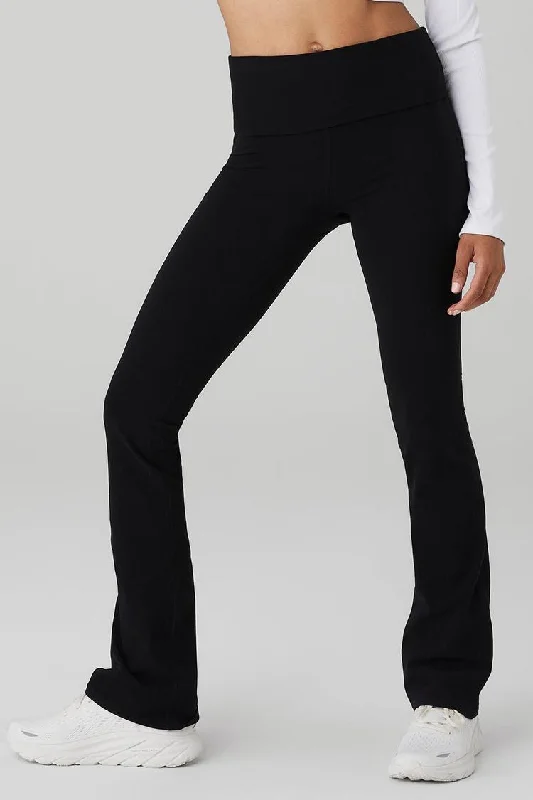 Last Chance ALOSOFT LOW-RISE FOLDOVER BOOTCUT LEGGING