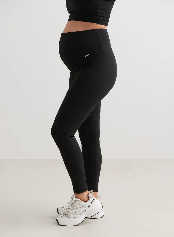 Overstock Black Warming Maternity Tights
