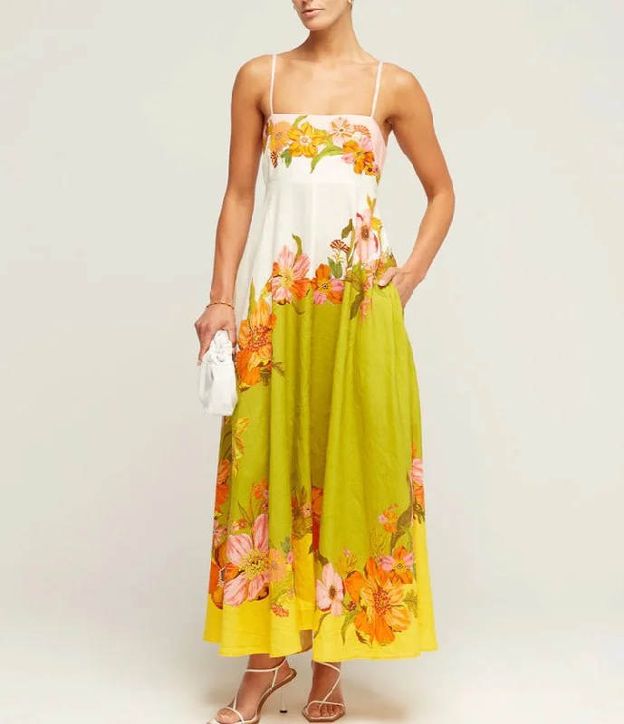 Friends and Family Sale Casual Summer Dress For Women - Stylish Sleeveless High Waist Linen Swing Dress in Picture Color Friends and Family Sale Casual Summer Dress For Women - Stylish Sleeveless High Waist Linen Swing Dress in Picture Color