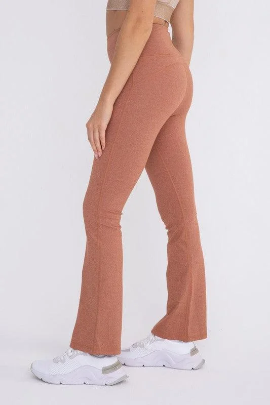 Today’s Special Mono B Flare Swoop Back High-Waisted Leggings