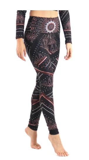 Closeout Humble Warrior Printed Yoga Leggings