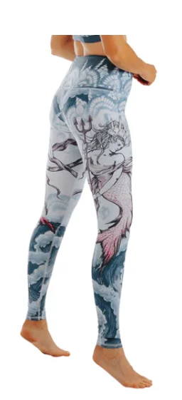 Epic Deals Sea Goddess Printed Yoga Leggings