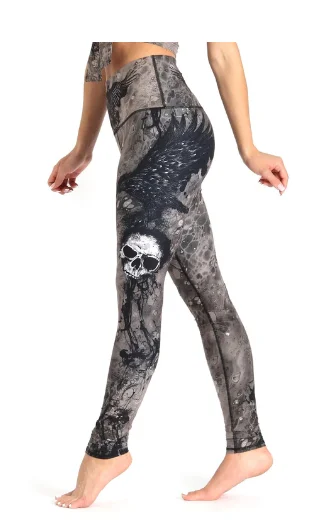 Buy Now The Raven Printed Yoga Leggings
