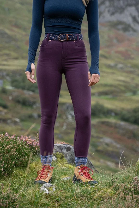 Markdowns Thermal Skinny Outdoor Pants - Aubergine