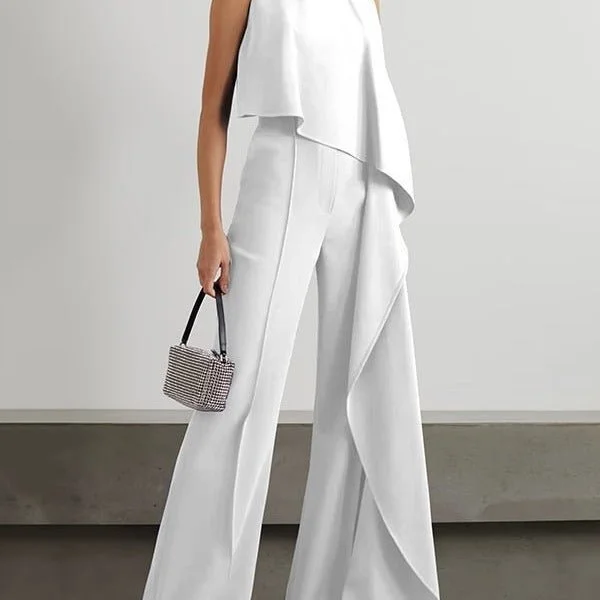 Limited Stock Trendy Women's Zipper Jumpsuit in Solid Colors - Comfy Polyester Romper for Stylish Outings Limited Stock Trendy Women's Zipper Jumpsuit in Solid Colors - Comfy Polyester Romper for Stylish Outings