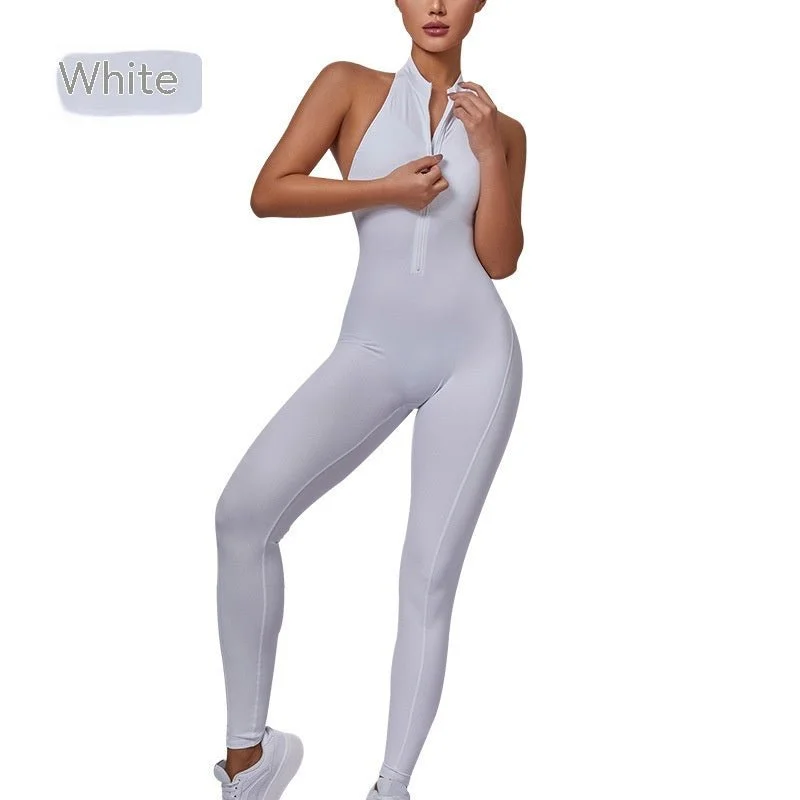 Discount Days Women's Standing Neck Zippered Cardigan Yoga Sportswear